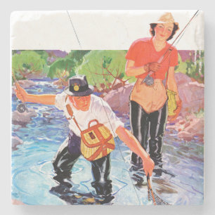 Ein Fisch von R.J. Cavaliere Steinuntersetzer