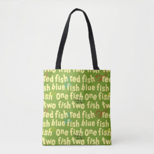 Ein Fisch Zwei Fisch Typografie Muster
