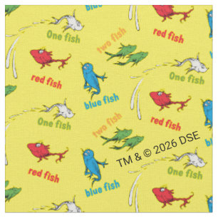 Ein Fisch Zwei Fische Gelbes Muster Stoff