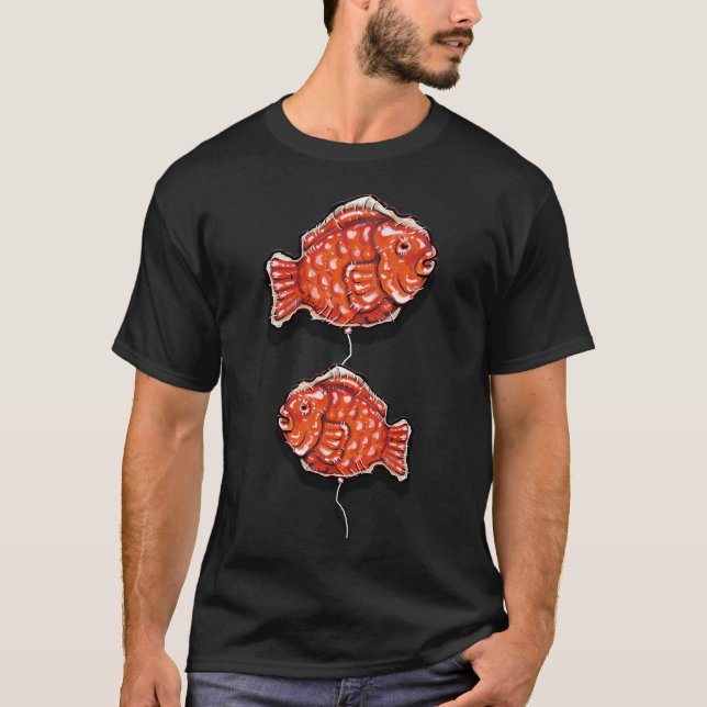 Ein Fisch, Zwei Fische T-Shirt (Vorderseite)