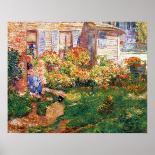 Ein Fischerhäuschen von Frederick Childe Hassam Poster