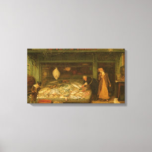 Ein Fischhändlergeschäft von Frederick Walker Leinwanddruck