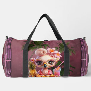 Ein Flamingo in einem tropischen Paraise Duffle Bag