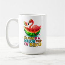 Ein Flamingo in einer Melone - Lustiger Tropenvoge