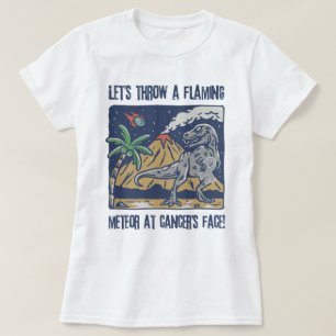 Ein flammendes Meteor in den Hirntumor werfen T-Shirt