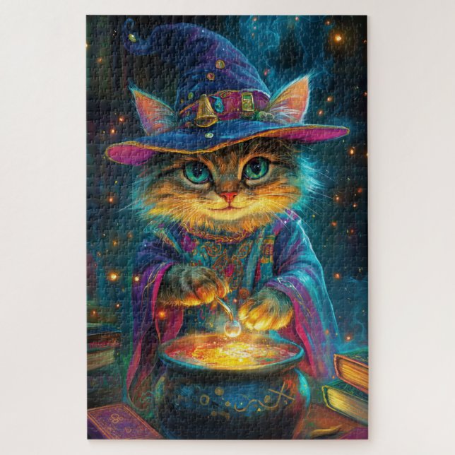 Ein flauschiger Katzenassistent Puzzle (Vertikal)