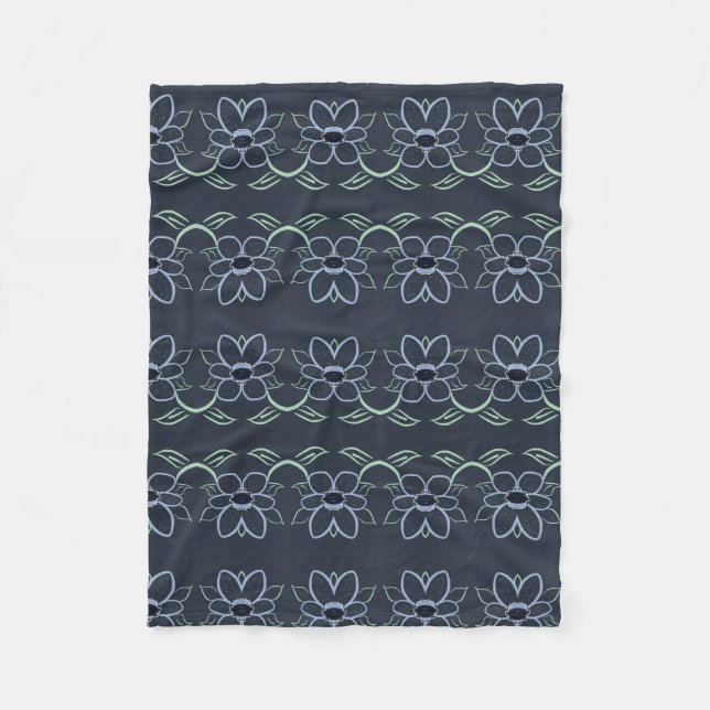 Ein Fleece Designer-Deckenbalken mit blauem Navy D (Vorderseite)