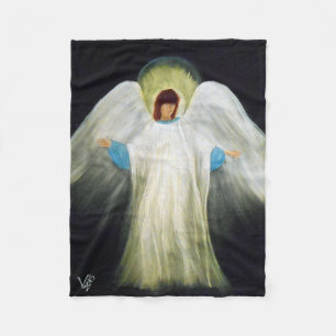 Ein Fleece Throw, Engelsdruck
