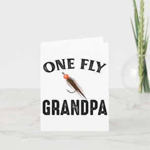 Ein Fliegen Großvater Funny Fishing-Geschenk für G Karte