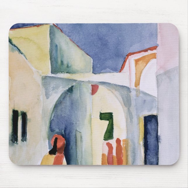 Ein flüchtiger Blick hinunter eine Gasse Mousepad (Vorne)