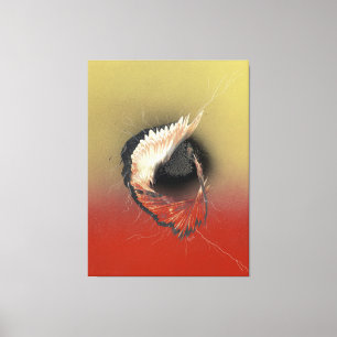 Ein Flügel und ein Gebet Leinwanddruck