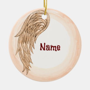 Ein Flügelengel Keramik Ornament