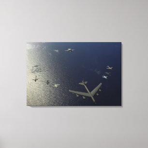 Ein Flugzeug der US-Luftwaffe B-52 Stratofortress Leinwanddruck