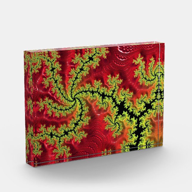 Ein Fluss fließt durch den Acrylblock Fotoblock (Links)