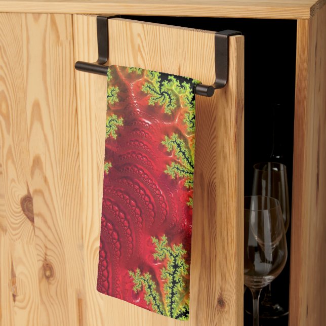 Ein Fluss fließt durch ein Teetuch Geschirrtuch (Drittel gefaltet)