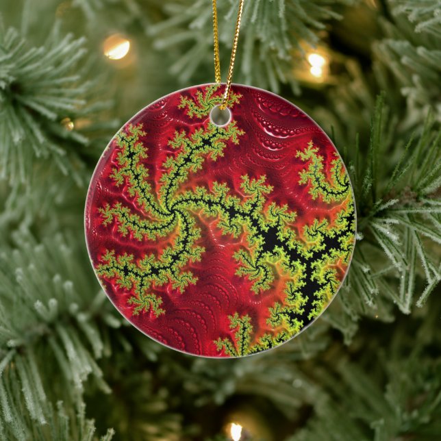 Ein Fluss fließt durch seine Keramik Dekoration (Baum)