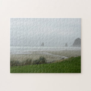 Ein fogger Morgen am Strand Puzzle