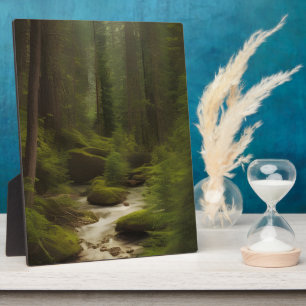 Ein Forest Stream Tabletop Art Fotoplatte