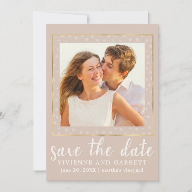 Ein Foto Hochzeit Foto Save the Date (Vorderseite)