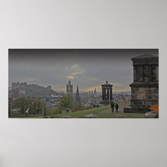 Ein Foto-Plakatdruck von Edinburgh aus Calton Hill Poster (Vorne)