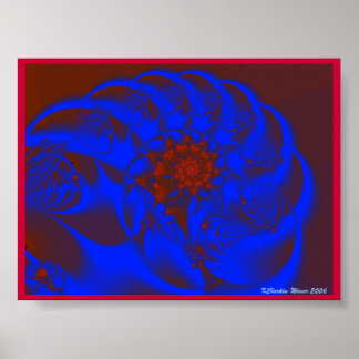Ein Fraktal Herz Poster