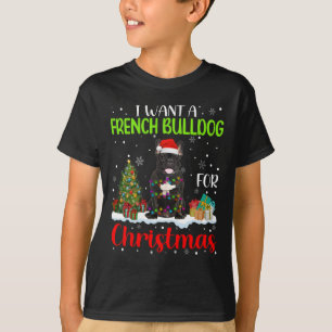 Ein französischer Bulldog zu Weihnachten Coolen We T-Shirt