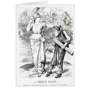 Ein französischer Lesson', Cartoon von "Punch