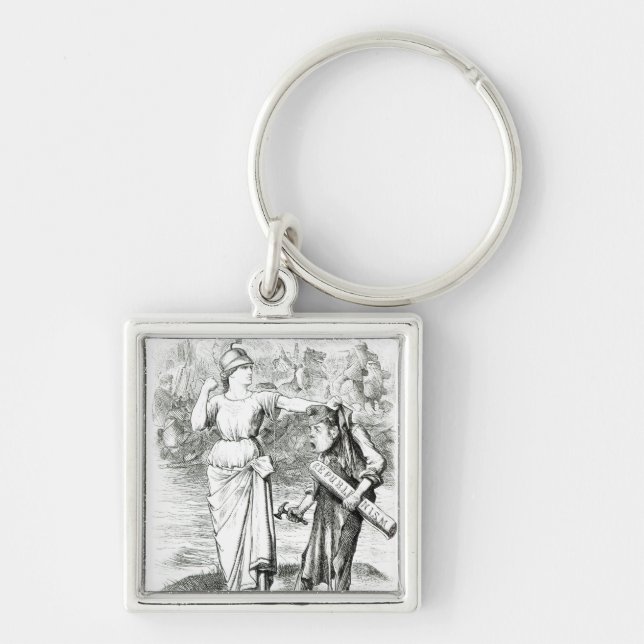 Ein französischer Lesson', Cartoon von "Punch Schlüsselanhänger (Vorne)