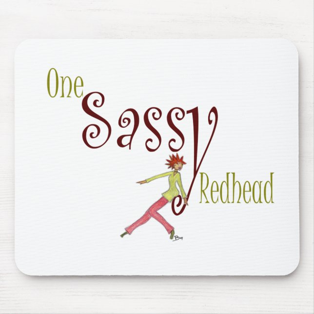 Ein frecher Redhead Mousepad (Vorne)