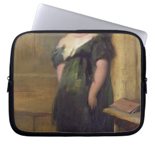 Ein freches Kind (Öl auf Leinwand) Laptopschutzhülle