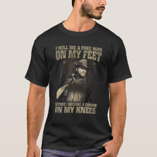 Ein freier Mann auf meiner Füße, bevor ich ein Com T-Shirt