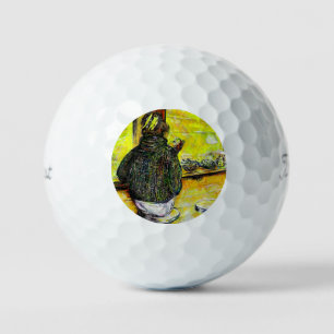 Ein freier Tag von Verrücktheit Golfball