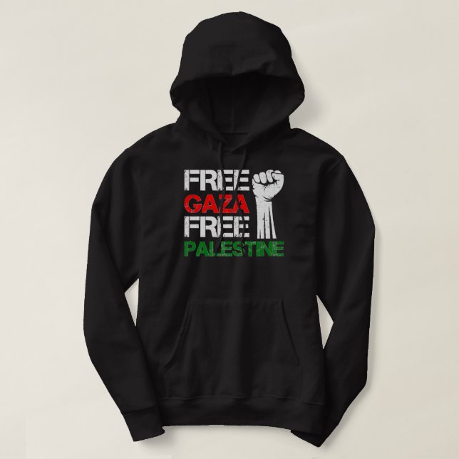 Ein freies Gaza-Palästina - wir stehen mit den Pal Hoodie (Design vorne)