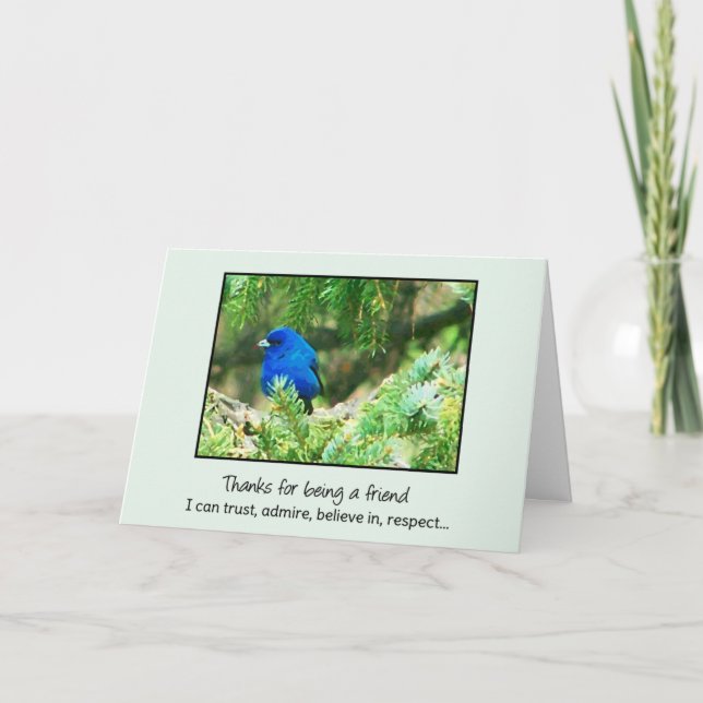 Ein Freund, dem ich vertrauen kann... Dankeskarte (Vorderseite)
