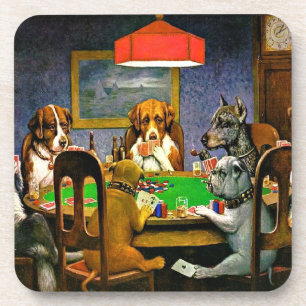 Ein Freund in der Not, Hunde spielen Poker, Getränkeuntersetzer