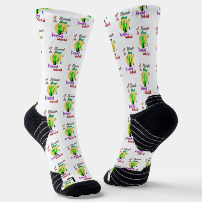 Ein Freund in der Not ist ein wahrer Freund Socken (Gewinkelt)