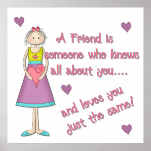 Ein Freund ist jemand, der druckt Poster