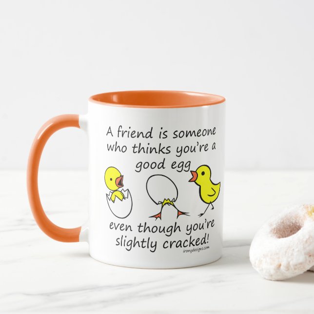 Ein Freund ist jemand Tasse (Mit Donut)