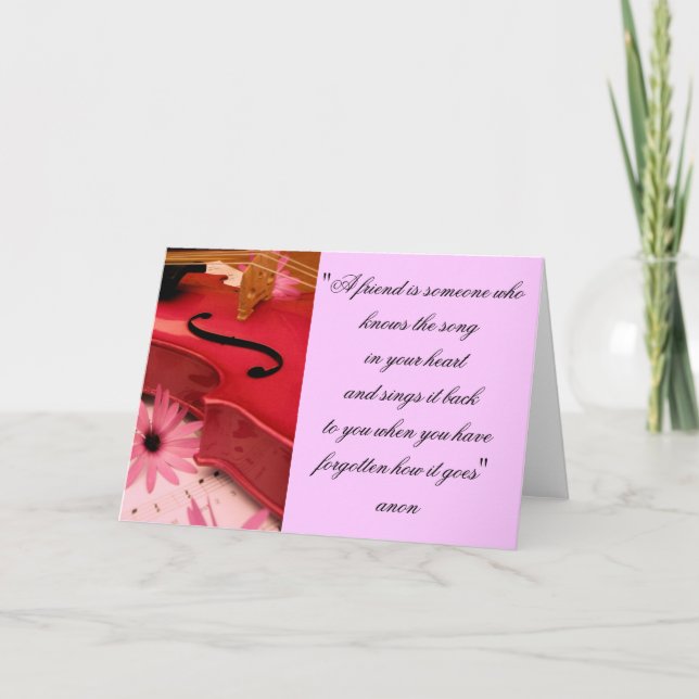 Ein Freund ist Karte (Vorderseite)