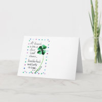 Ein Freund ist wie eine Vierblättriges Kleeblatt