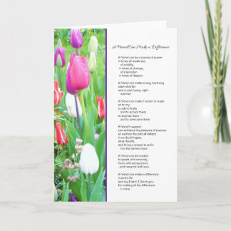 Ein Freund kann etwas verändern... Dankeskarte