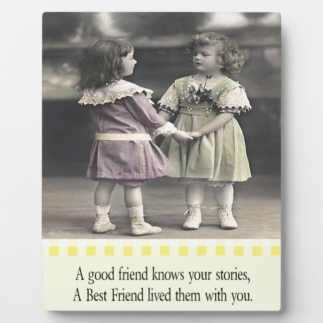 Ein Freund kennt Ihre Geschichten Fotoplatte (Vorderseite)