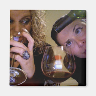 Ein Freund macht immer ein Glas halb voll Magnet