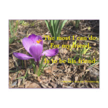 EIN FREUND - THOREAU POSTCARD SEIN