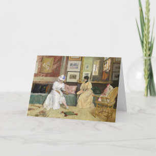 Ein freundlicher Anruf   William Merritt Chase Karte