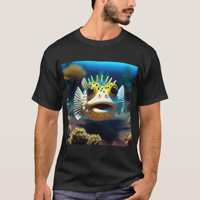 Ein freundlicher Kugelfisch T-Shirt (Vorderseite)