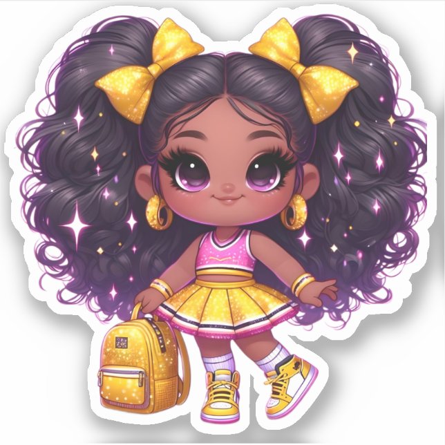 Ein freundliches Teammitglied - Gelb Aufkleber (Vorderseite)