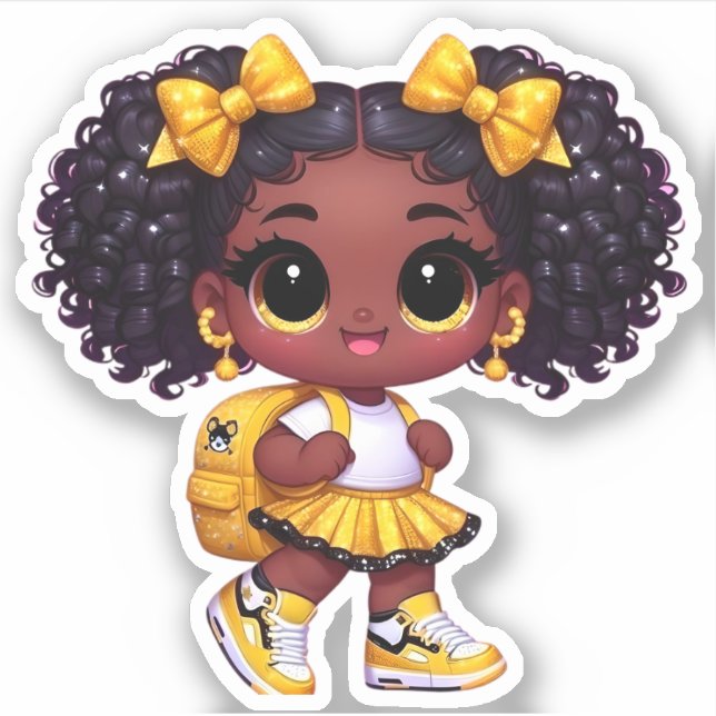 Ein freundliches Teammitglied - Gelb Aufkleber (Vorderseite)