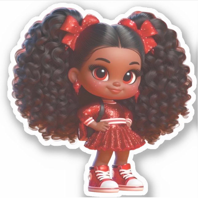 Ein freundliches Teammitglied - Red Aufkleber (Vorderseite)