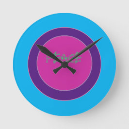 Ein Friedenssymbol Runde Wanduhr